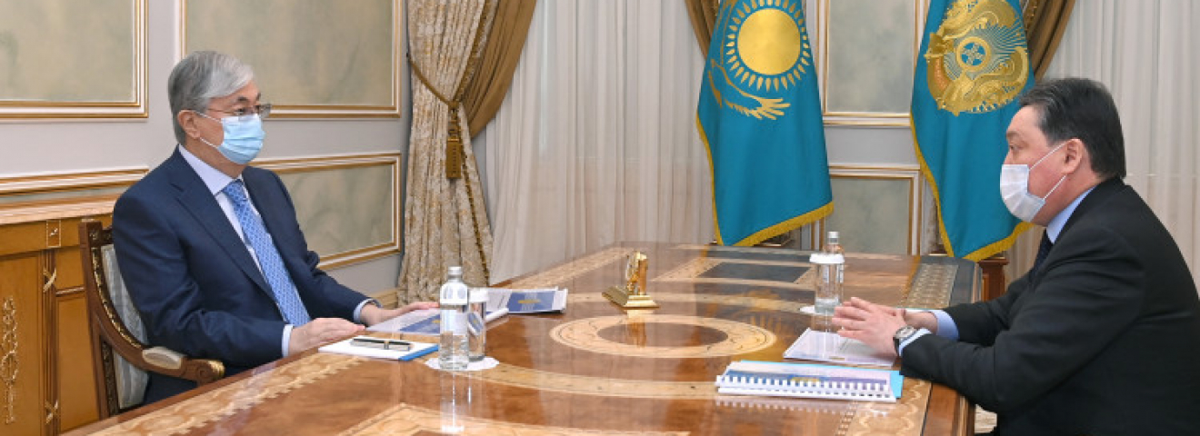 Мемлекет басшысы Премьер-Министр Асқар Маминді қабылдады