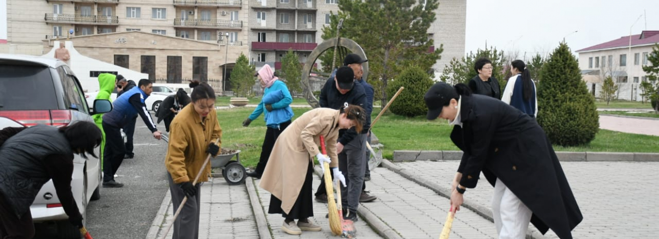 В АКЦИИ «КИЕЛІ МЕКЕН» ПРИНЯЛИ УЧАСТИЕ И ВЕТЕРАНЫ