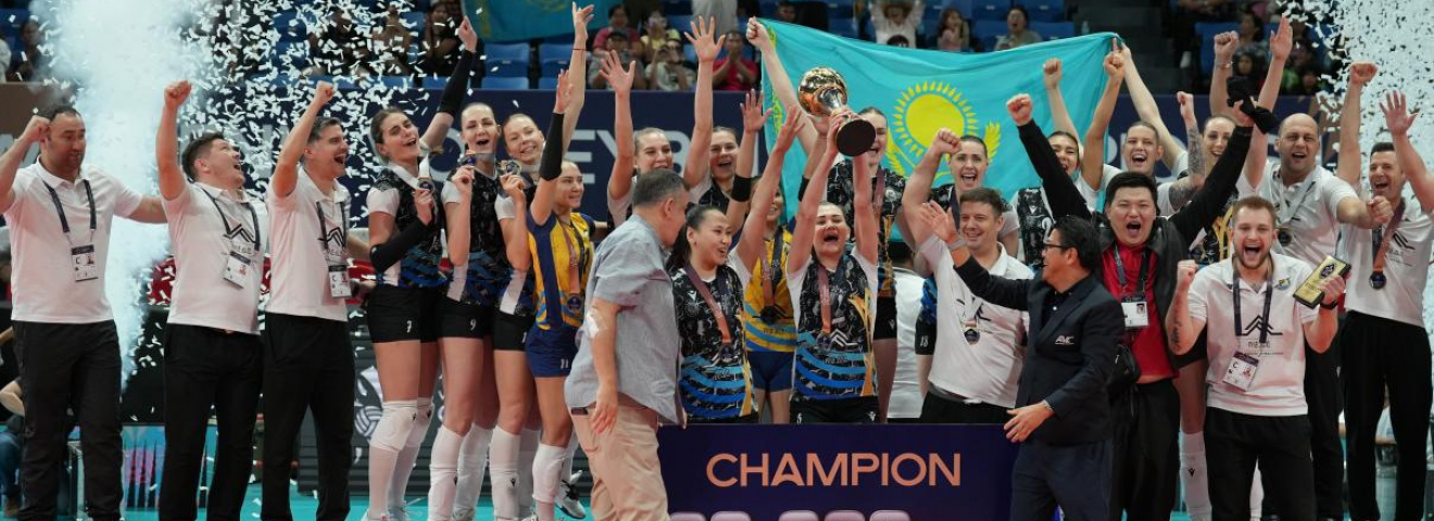 «Жетісу» волейболшы қыздары Азияның клубтық Чемпиондар лигасындағы тұңғыш алтын медалін иеленді