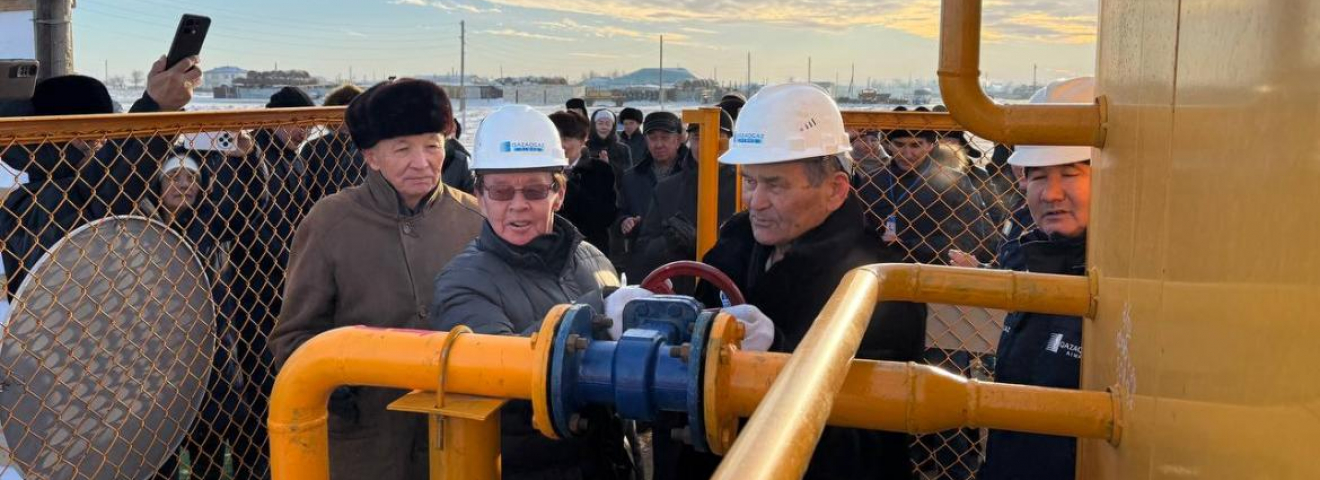 Оймауыт ауылына газ берілді