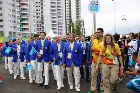 Олимпиадада еліміздің көк туы көтерілді