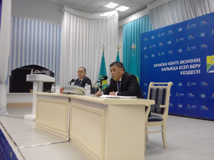 Зачаган кентінің әкімі Мемлекеттік тілде қойылған сауалға жауап бере алмады