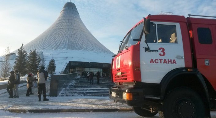 "Хан Шатыр" ОСО мейрамханалардың бірінен өрт шықты (видео)